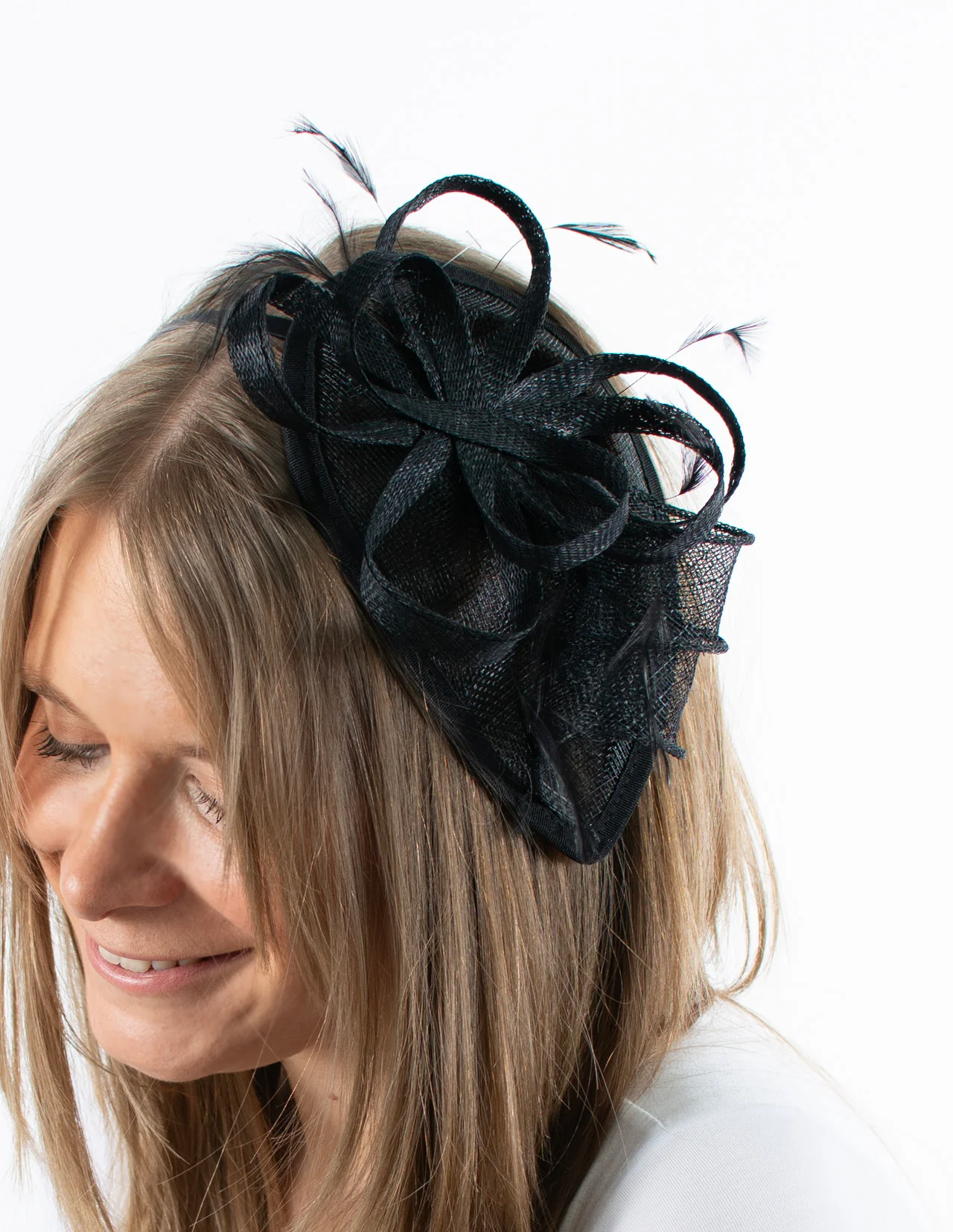 Fascinator | Small Teardrop | Black