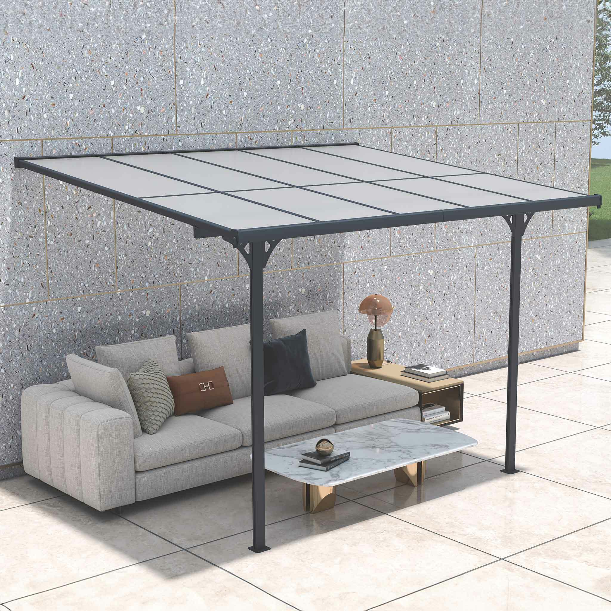 Fornorth Terrasoverkapping 313x254x220-260cm