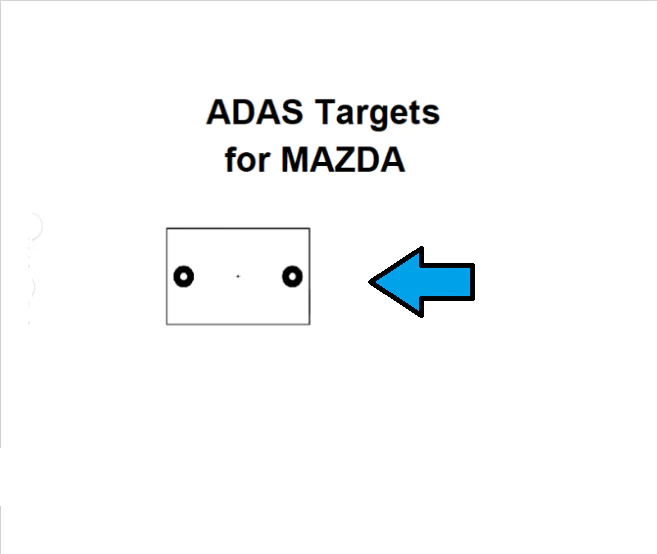 Mazda type 2 ADAS calibration target board-DIGITAL PATTERN ONLY