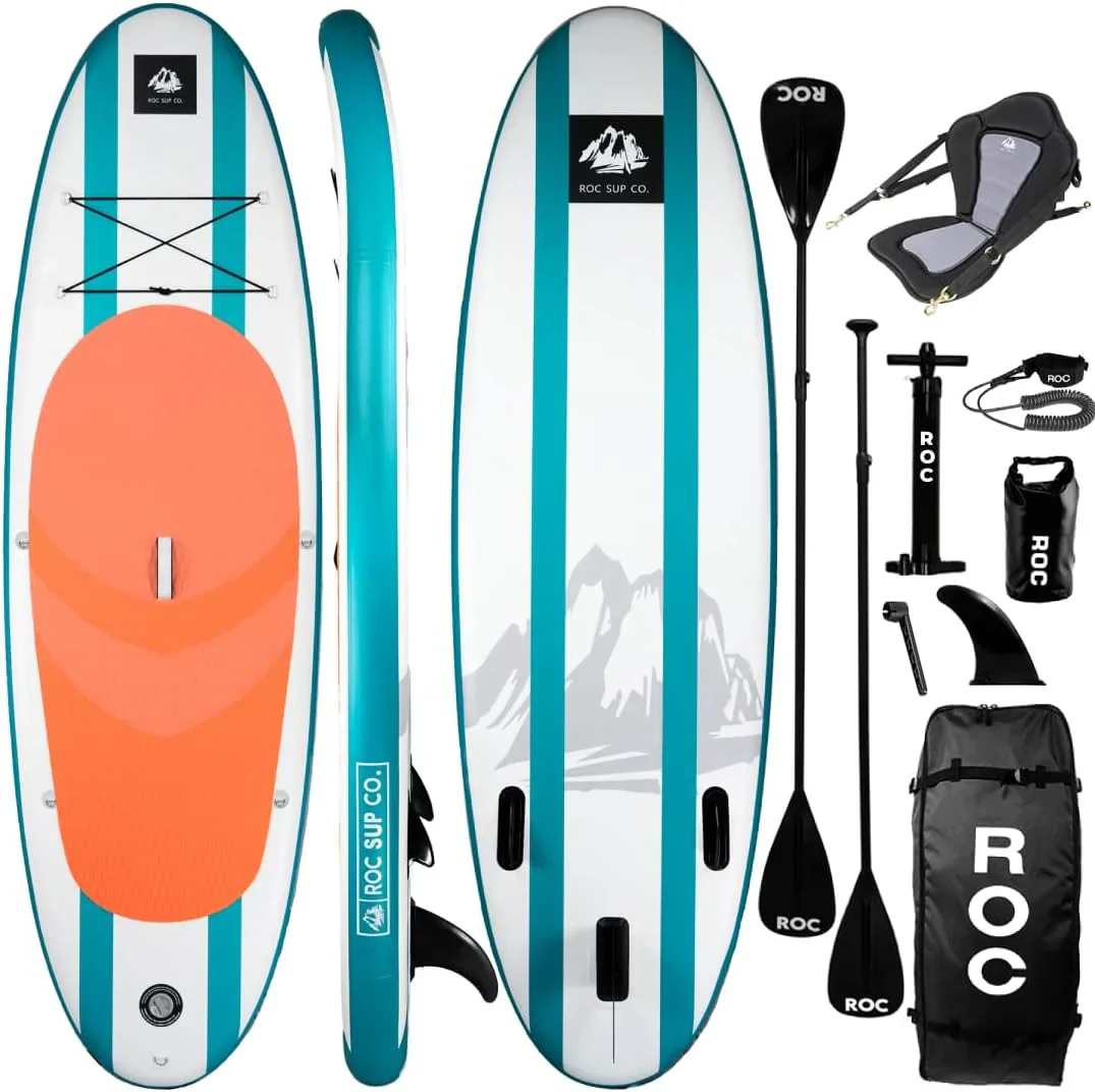 ROC inflatable stand-up paddle board SUP paddle board accessories Anti-slip comfortable deck