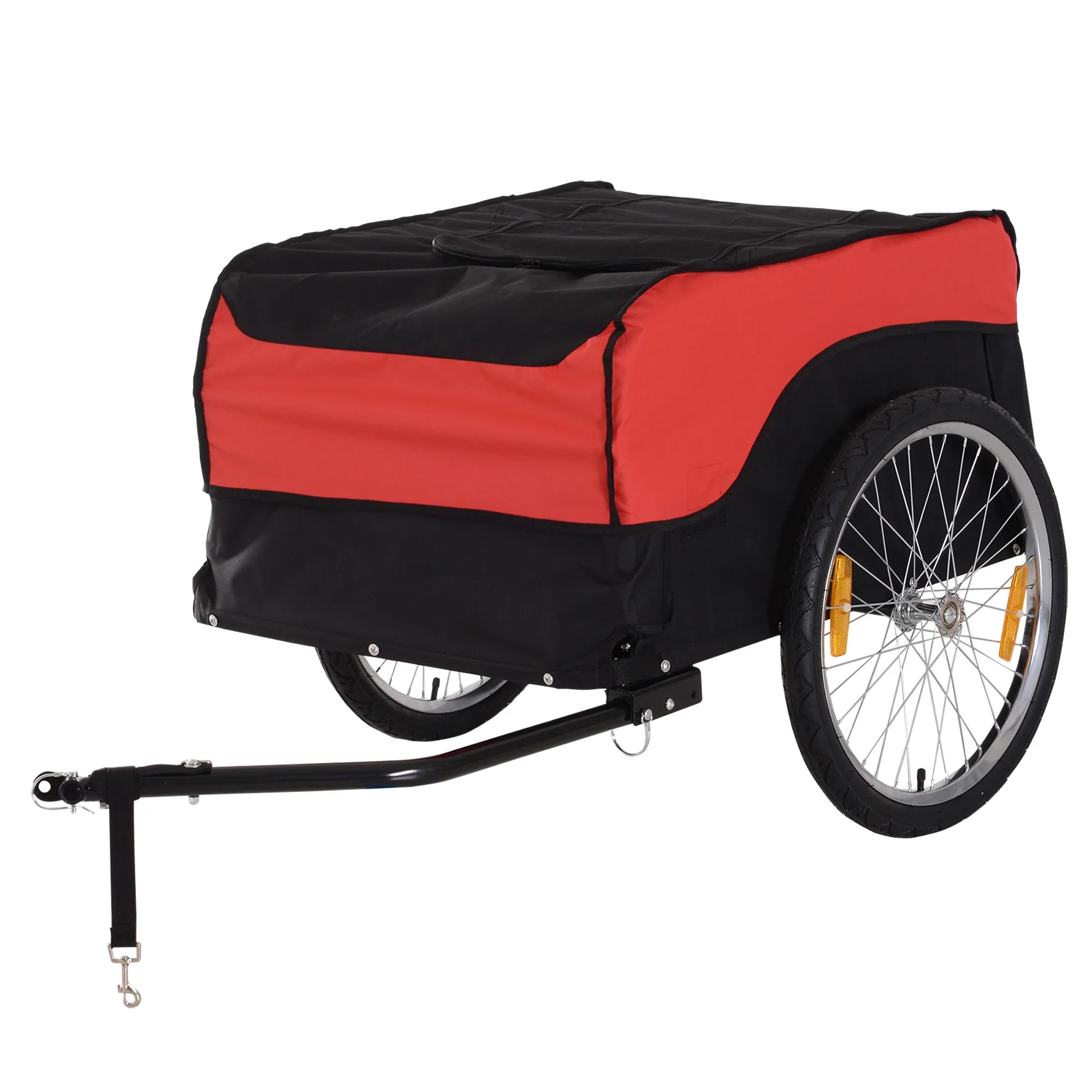 HOMCOM Fietskar Bakfiets vouwbaar grote transportbox