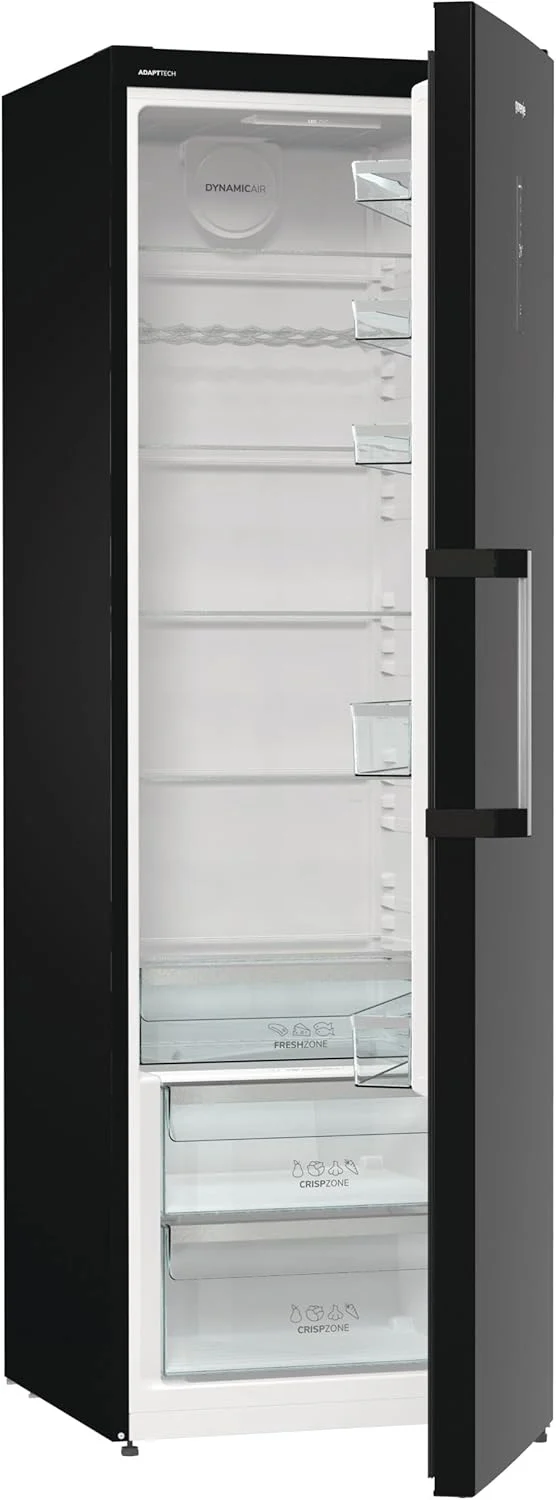 Gorenje R 619 DAXL6 Koelkast/AdaptTech/FreshZone/Snelkoelfunctie/Ventilatiekoelsysteem/LED Display/398l/185cm/EEK D/Roestvrij staal