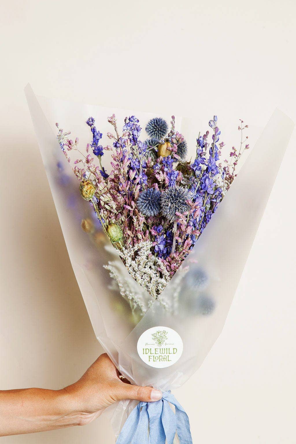 Lilac Dried Field Bouquet IDLEWILD FLORAL CO