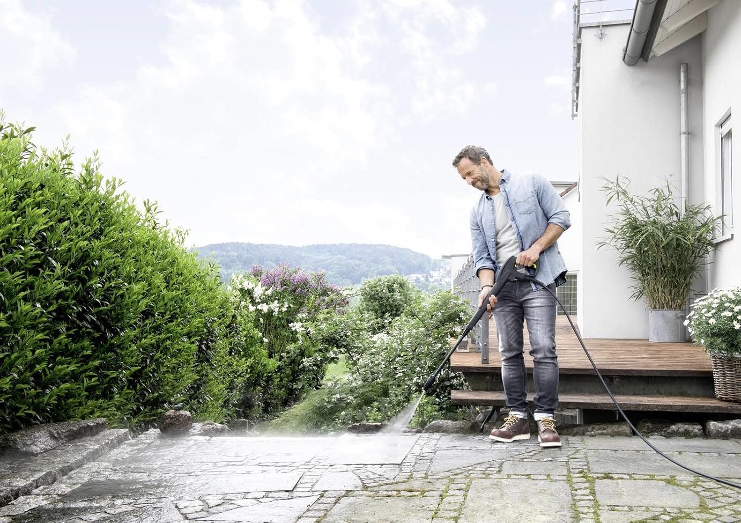 Krcher Hochdruckreiniger K 7 Premium Power Home, Druck: 180 bar, Durchfluss: 600 l/h, Flchenleistung: 60 m/h, Leistung: 3.000 W, Schlauchtrommel, mit Pistole, Dreckfrser, Strahlrohr