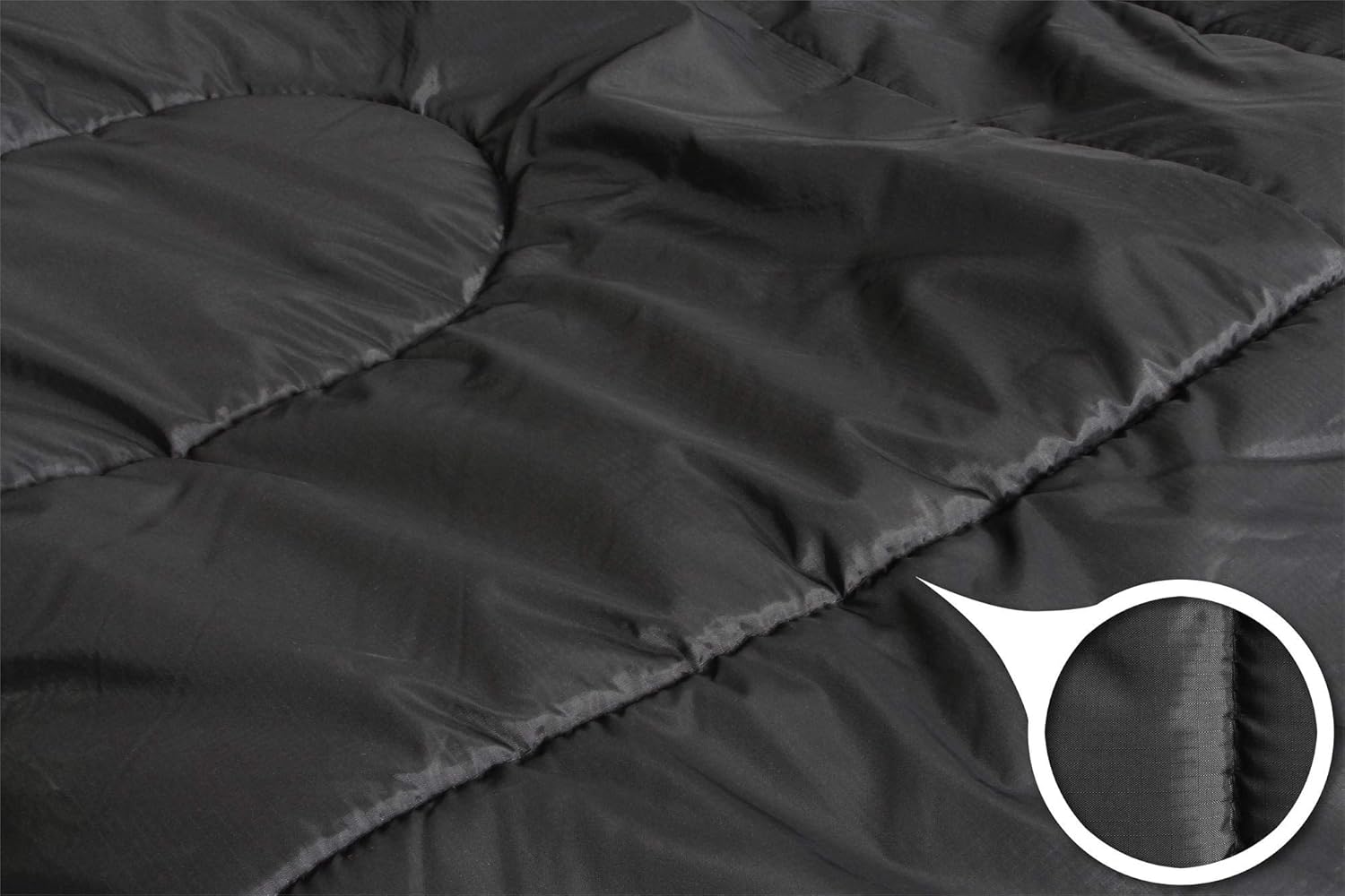 normani 4-in-1-Funktion Extrem Outdoor Schlafsack 'Antarctica' aus Nylon Rip-Stop mit 500 + 250 g/m² Hollow Fiber Füllung 220 x 90 cm