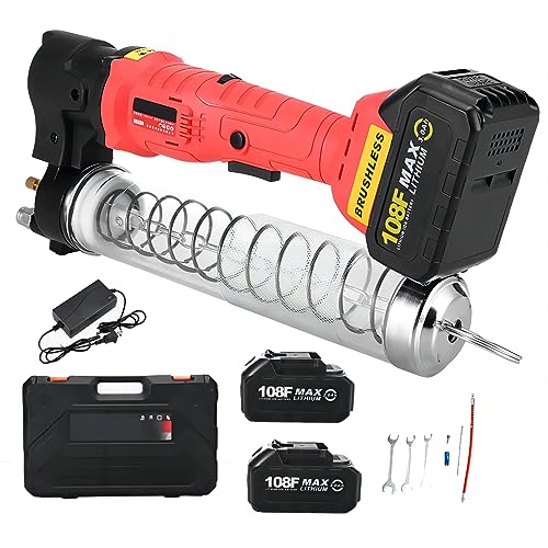 HYQNG Pistola per Grasso Senza Fili, Pistola per Grasso elettrica Ingrassatore per Escavatore Alimentato a Batteria Ingrassatore per Ingranaggi Meccanici con 2 batterie al Litio, ingrassatore : Amazon.it: Auto e Moto