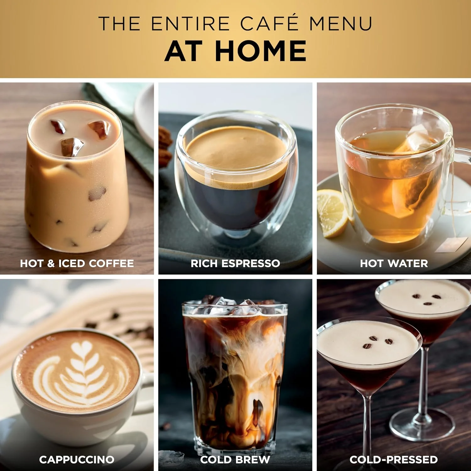 Ninja Luxe Café Pro Series, Espresso Machine, Drip Coffee, Cold Brew