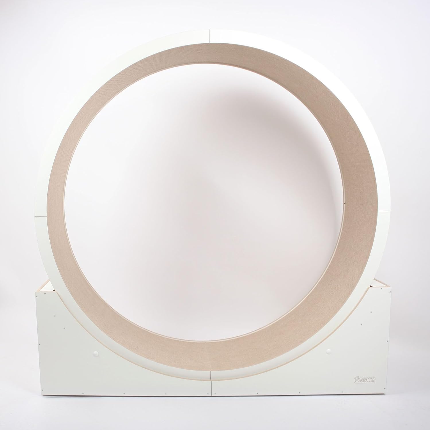 Elmato Katzenlaufrad Simba L & XXL ca. 120 cm / 140 cm in weiß/beige & grau/meliert (beige, 120 cm)