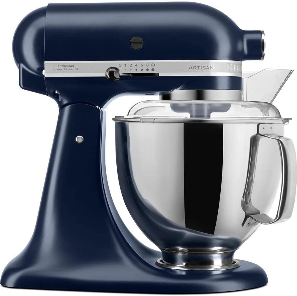 KitchenAid Küchenmaschine I Artisan I Kippbarem Food Processor I Teigknetmaschine mit 5 Zubehör | 2 Schüsseln aus Edelstahl | 4.8 L | Pistaccio