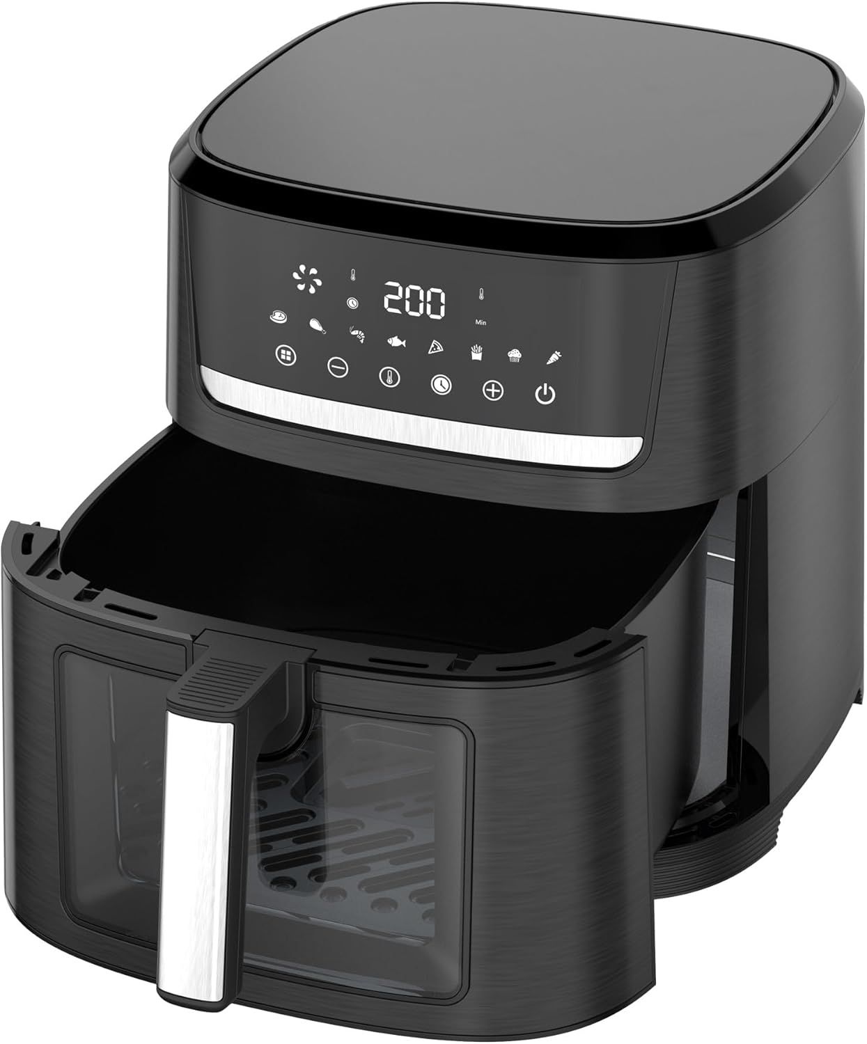 1700W 10L Digital Air Fryer with Viewing Window, Multi-Functional Cooker