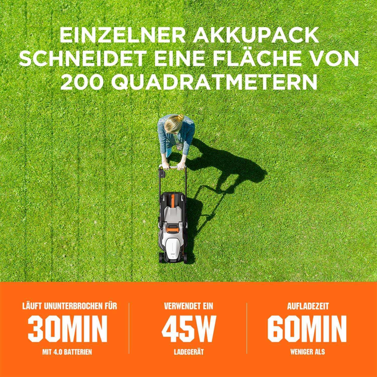 2025 Handy+ 20V U20 4,0 Ah SE Draadloze Grasmaaier (Zonder accu)