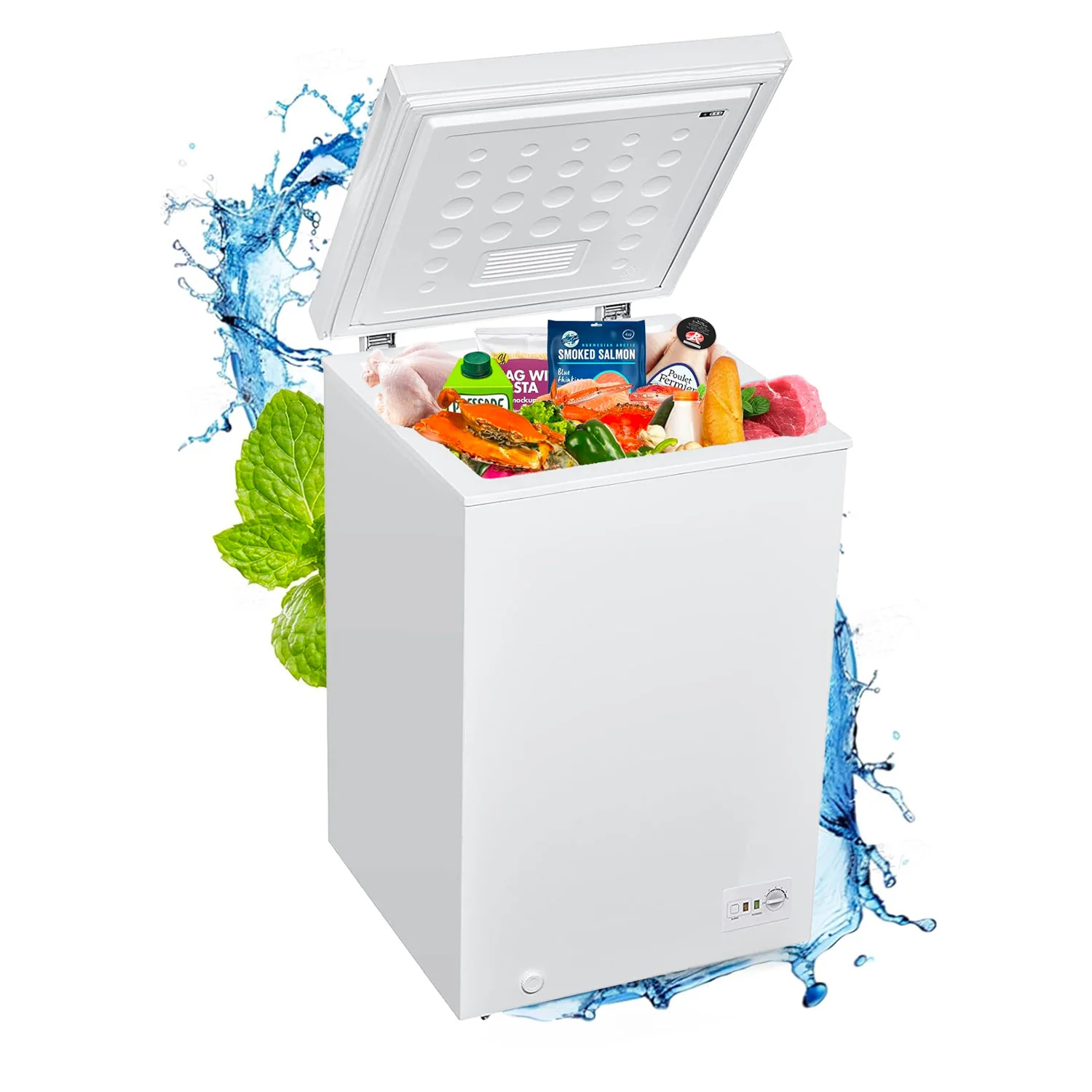 Congelatore A Pozzetto 100l Con Rotelle