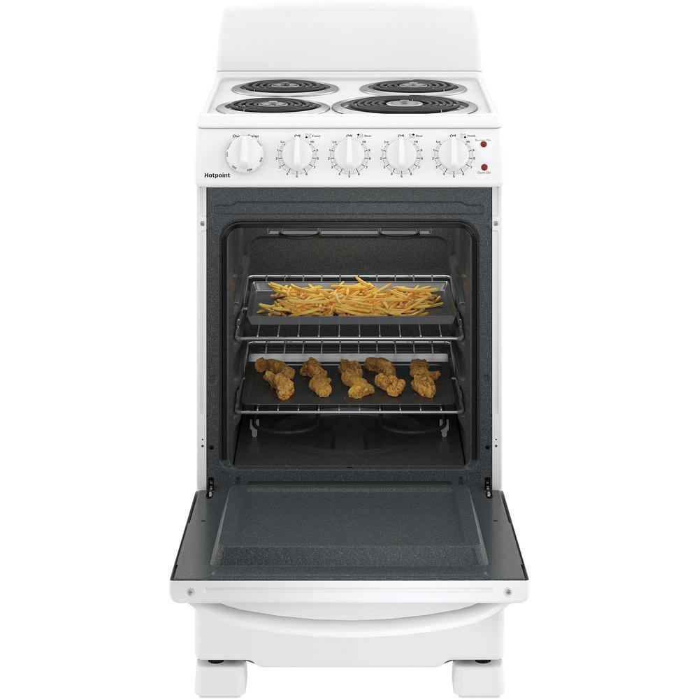 2025 20 in. 4 Burner Element Free-Standing Electric Range in White