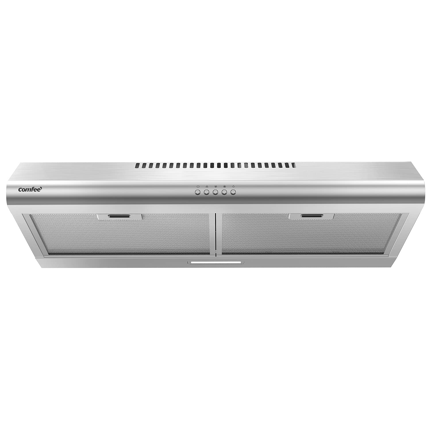 Comfee 30-Inch Onderbouw Afzuigkap �C Recirculatie-/Aanzuigmodus mogelijk, slank design, duurzaam roestvrij staal, herbruikbaar filter