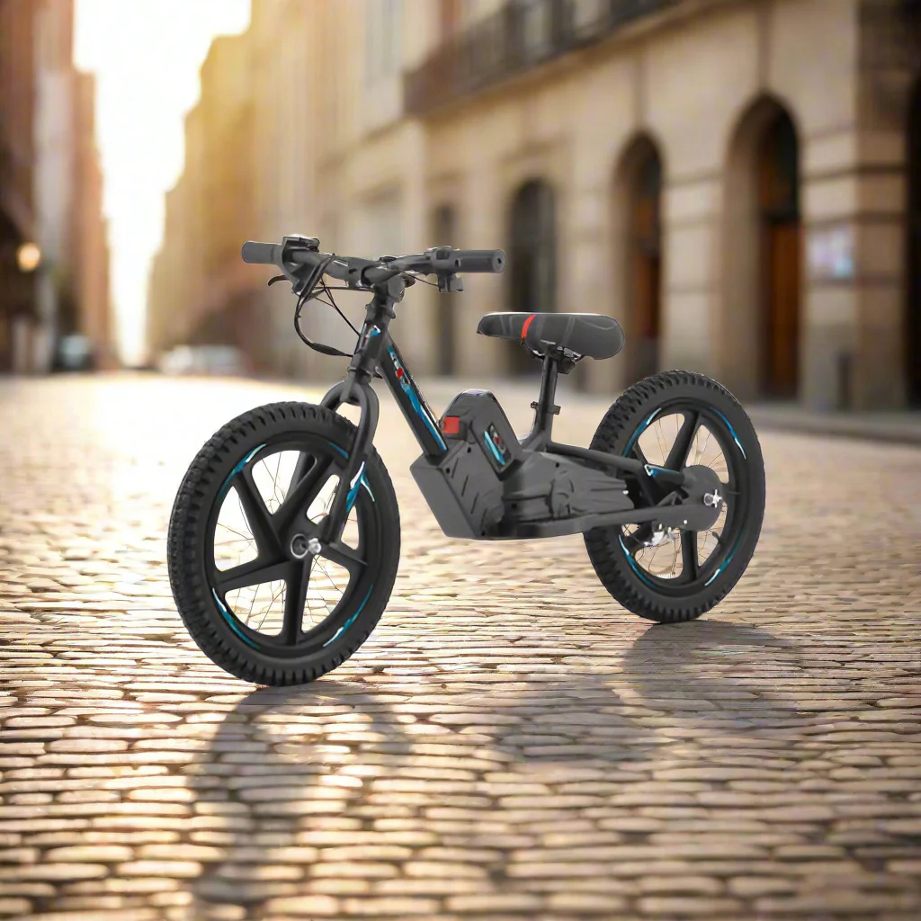 Kids Neo Outlaw 16 inch 250W Electric Balance Bike - Electric Blue