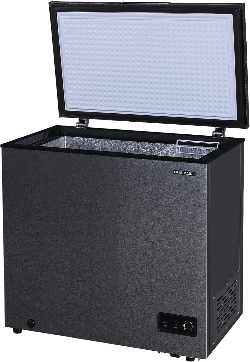 Frigidaire 7 Cu. Ft. Chest Freezer, Granita Finish, Adjustable Thermostat, Easy Defrost, Removable Basket