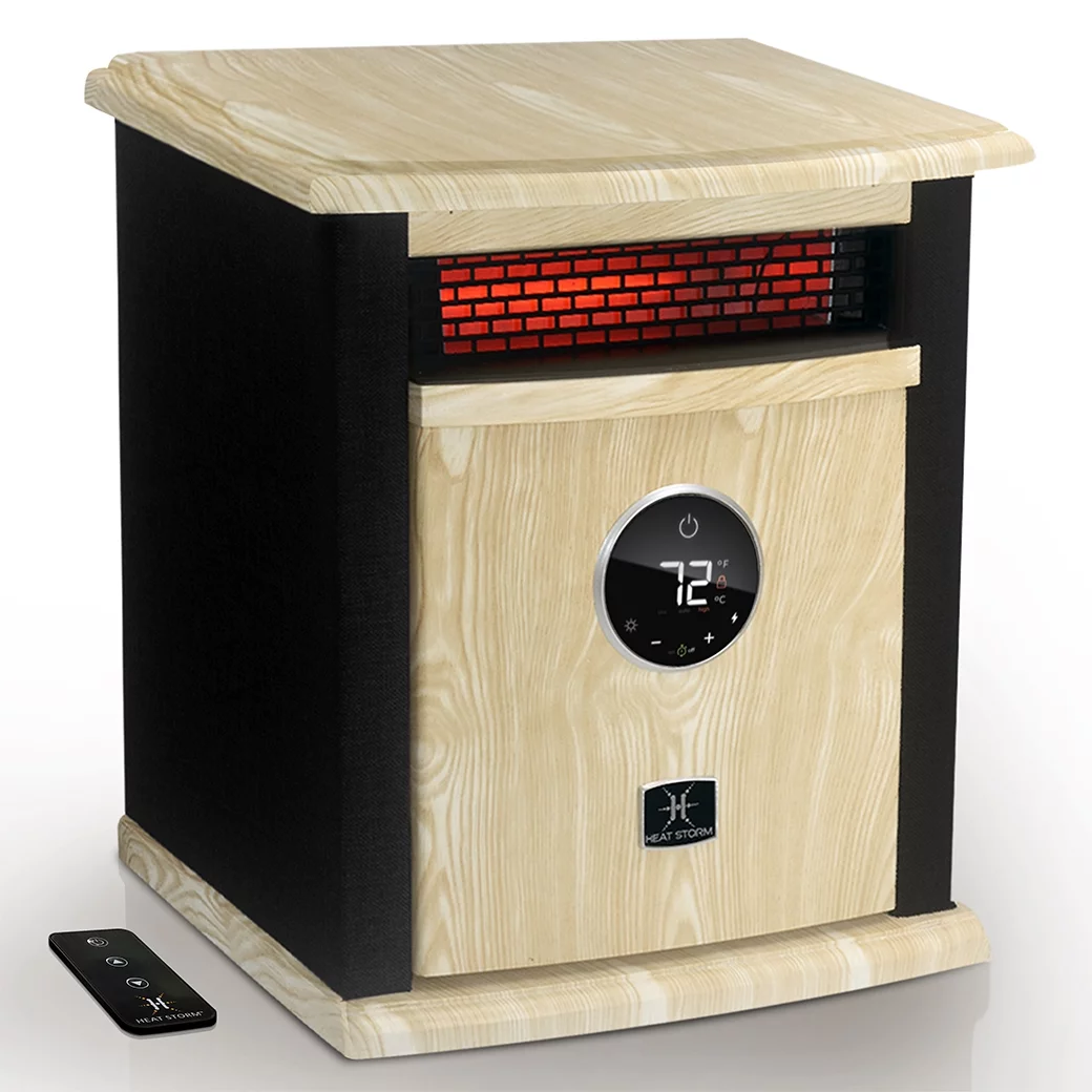 Heat Storm Logan Deluxe Infraroodverwarming 1500 W voor huishoudelijk gebruik, zwart, model HS-1500-ILOD-B �C Nieuw en ongebruikt