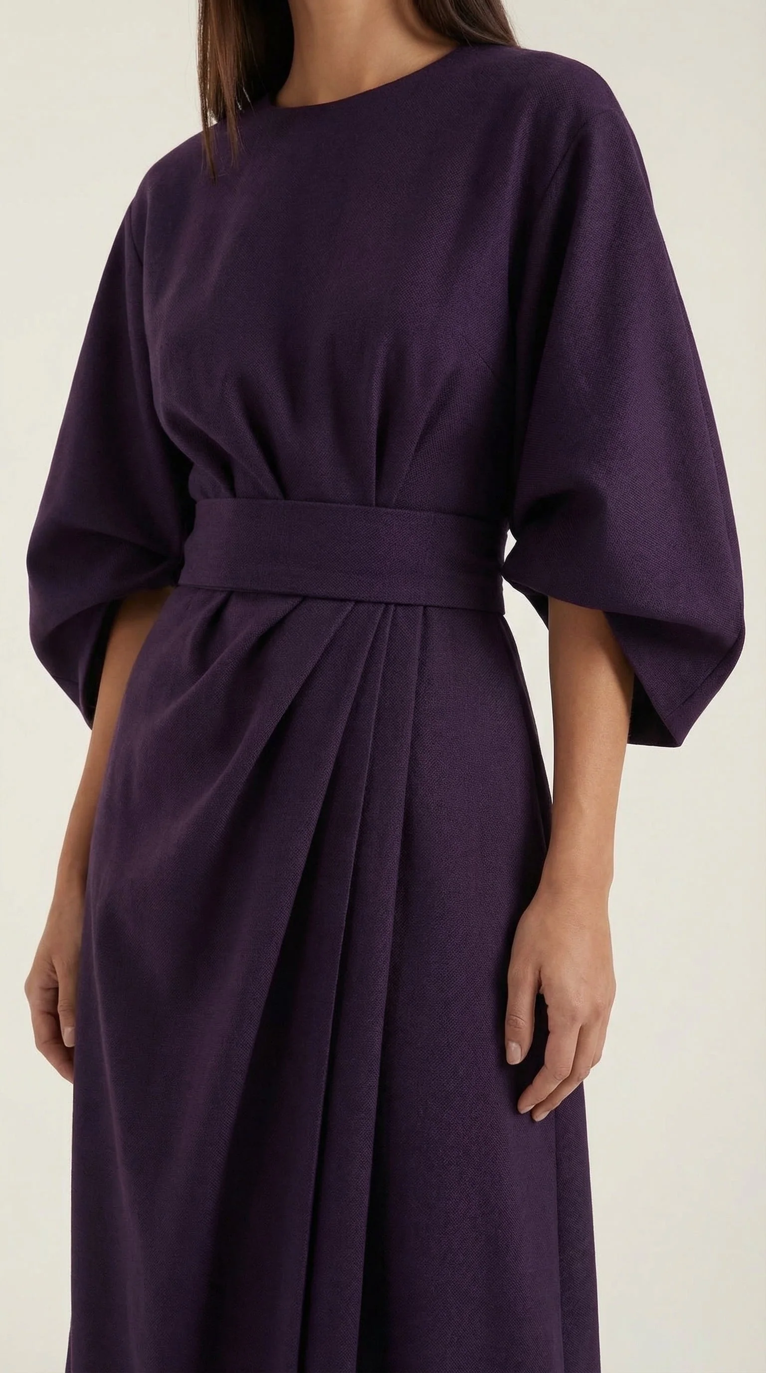 Midikleid mit Ballon?rmeln