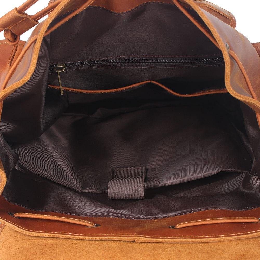 Detroit Full Grain Leather Rucksack