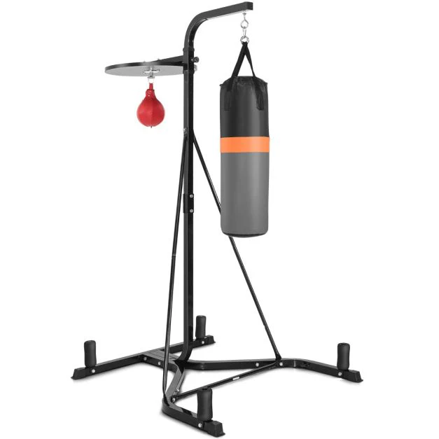 Heavy Bag Stand with Heavy Bag and Adjustable Speed Bag