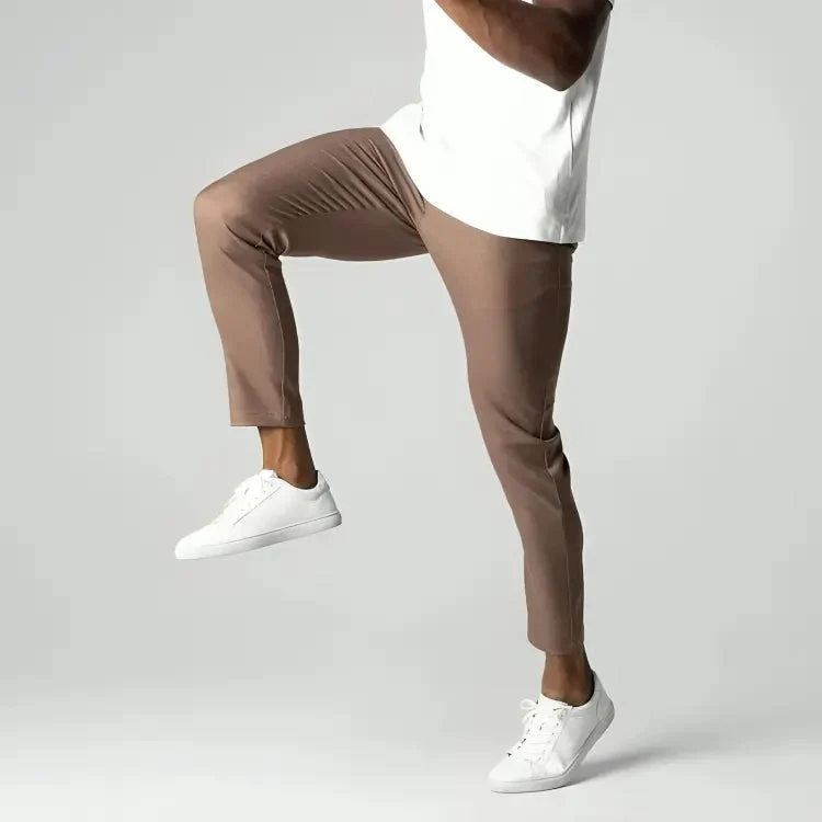 Herren Chino Hose mit Stretch | Elastische Stoffhose f��r Sommer und Freizeit | Atmungsaktive Hose im Tapered Fit Schnitt