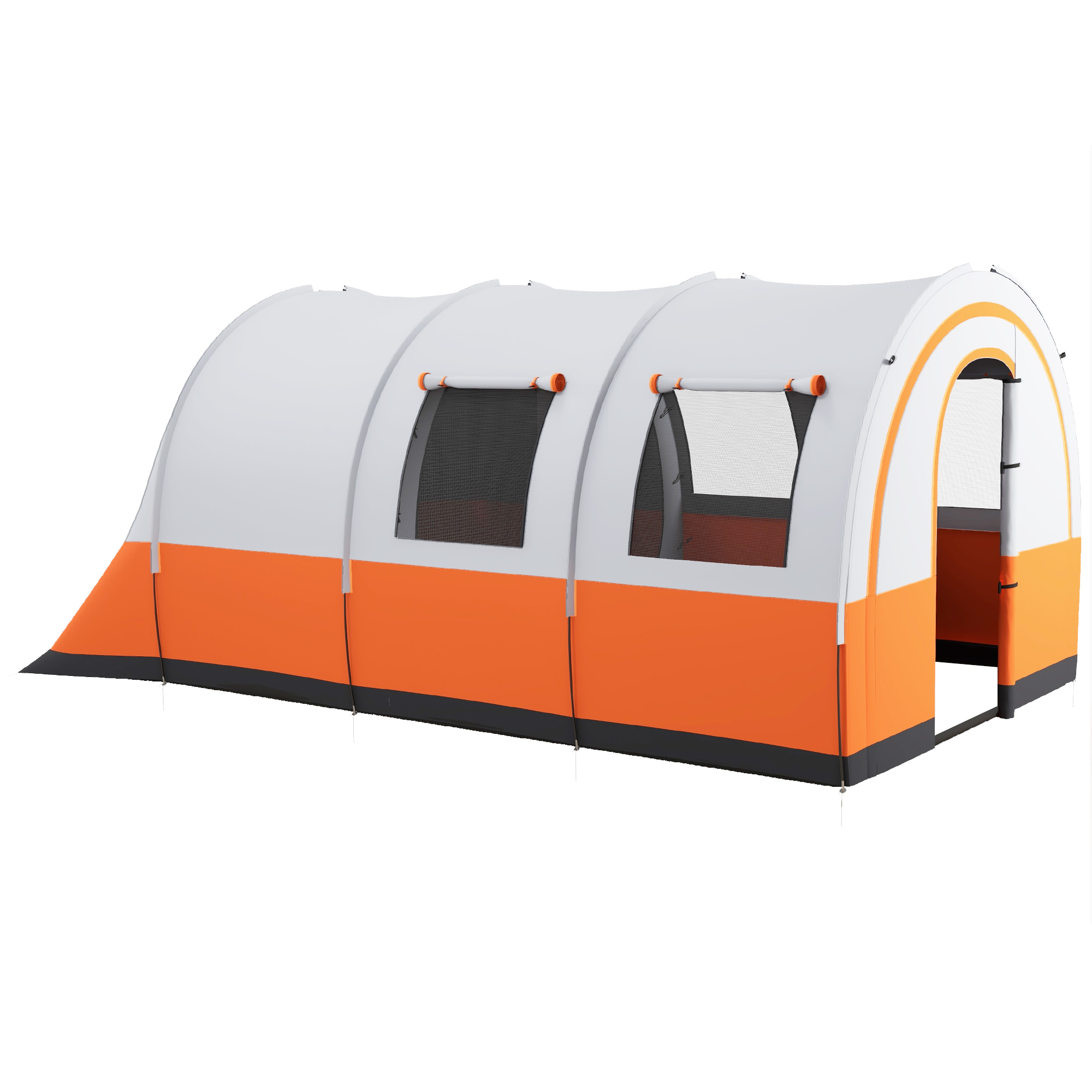 Campingtent tot 6 Pers, FamilieTent, Aparte Ruimtes, Waterdicht, Cr��mewit