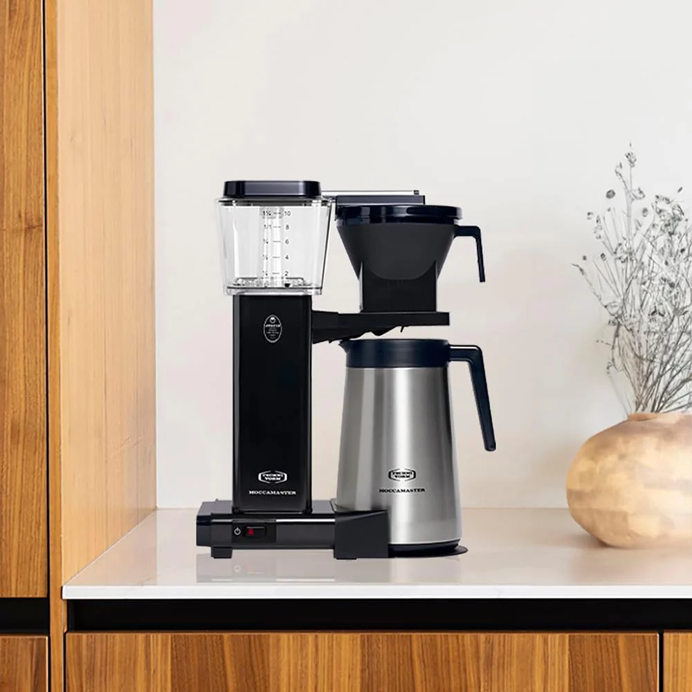 Moccamaster KBGT, filterkoffiezetapparaat met thermoskan, filterkoffiezetapparaat, Off-White, 1.25L