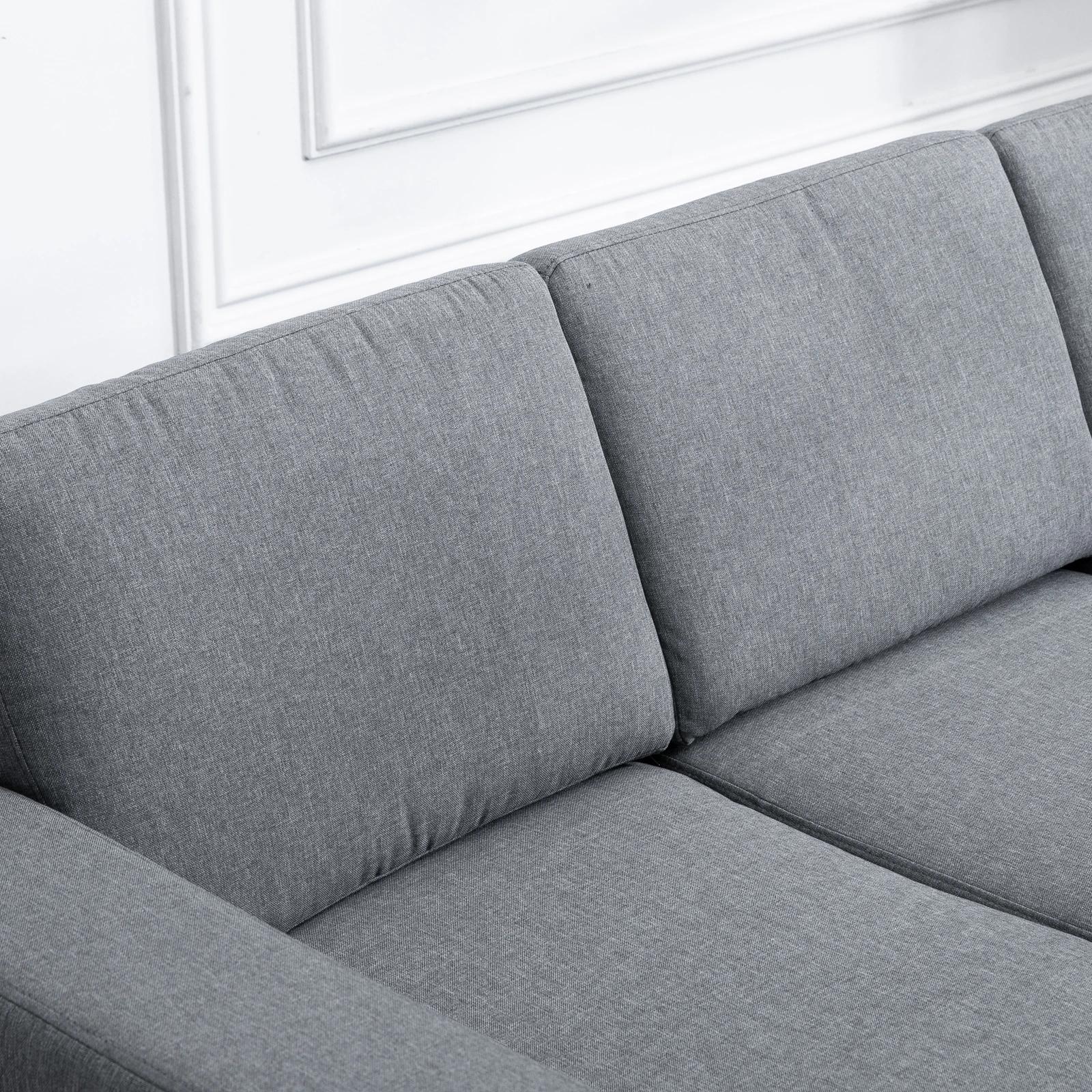 bank gestoffeerde 3-zitsbank tv-fauteuil gestoffeerde bank loungebank kussen