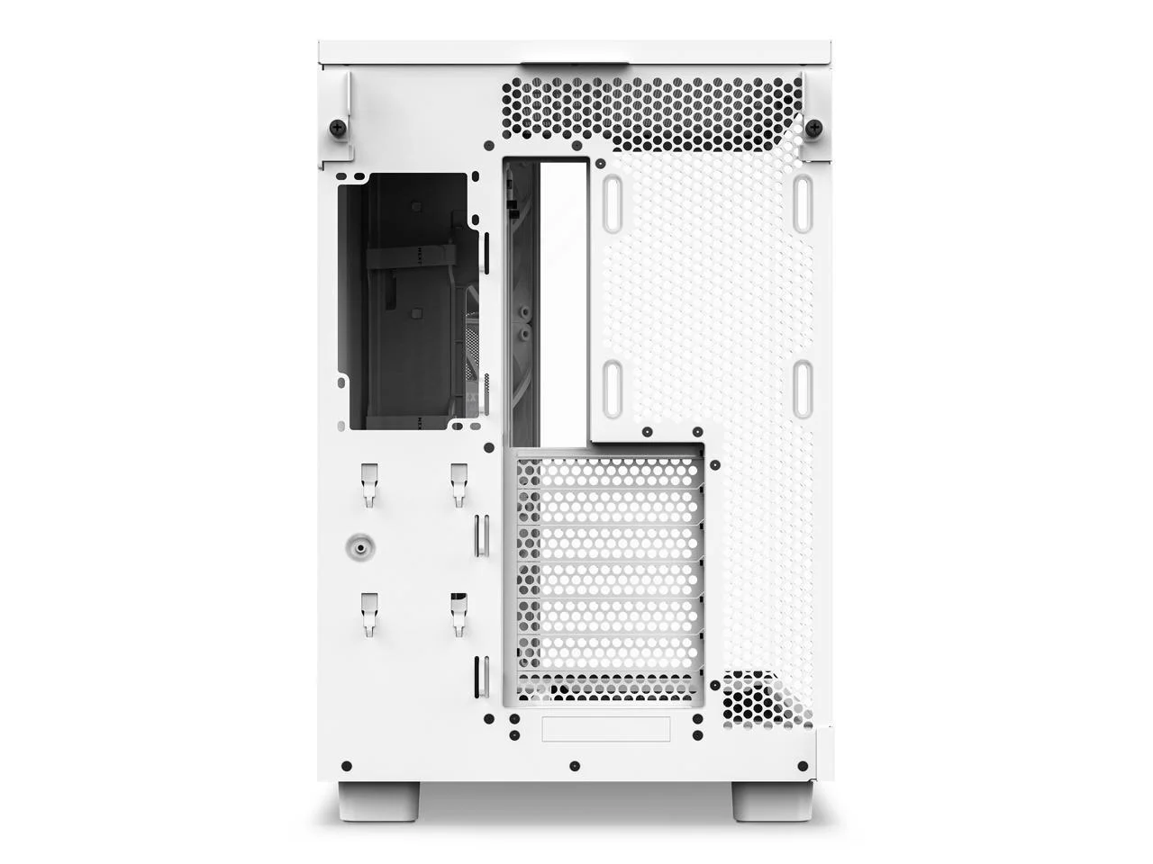 NZXT H6 FLOW Compact Dual-Chamber Mid-Tower Behuizing met Airflow, Wit, CC-H61FW-01