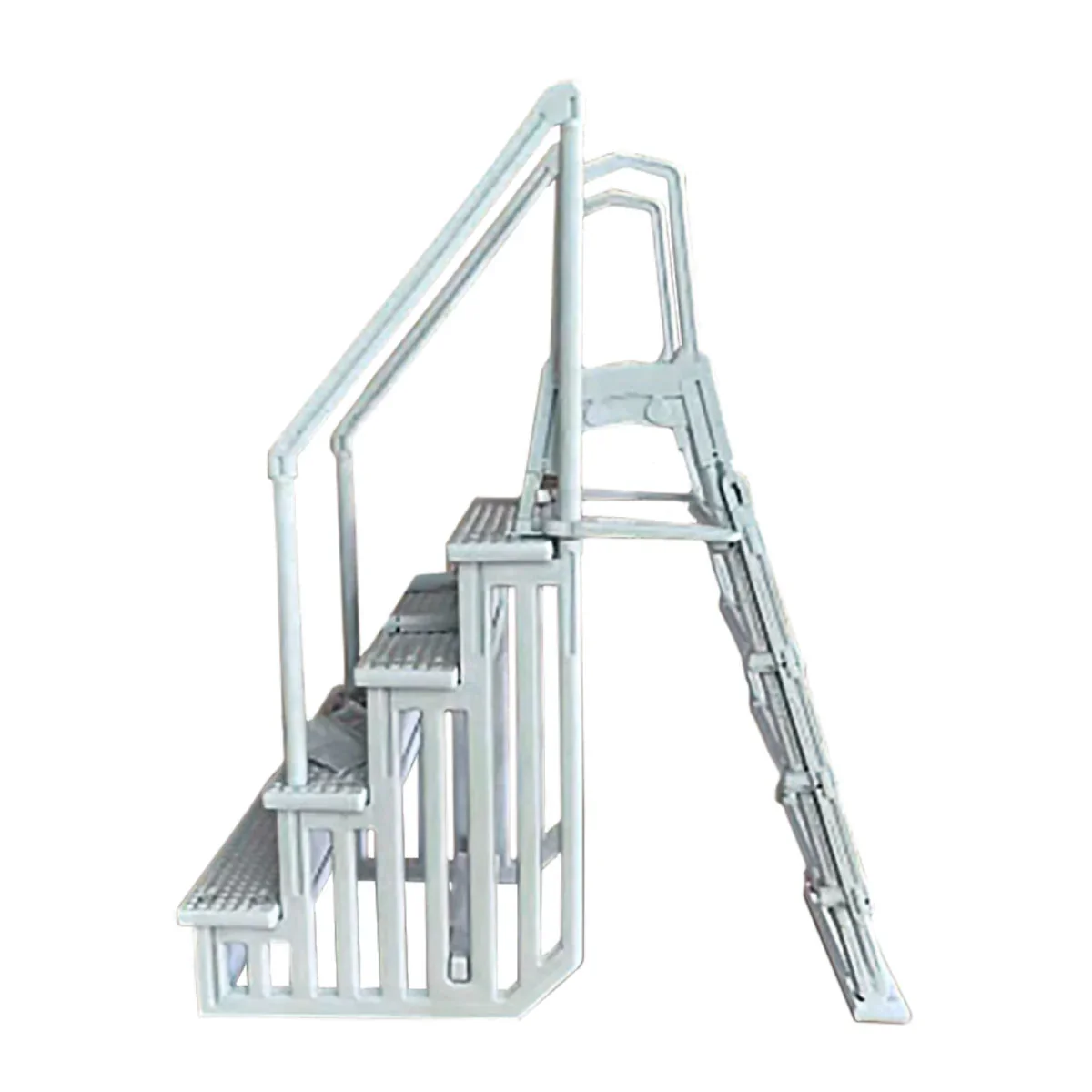 Escalera sintética fácil acceso piscinas elevadas DECOYTEC 71550100