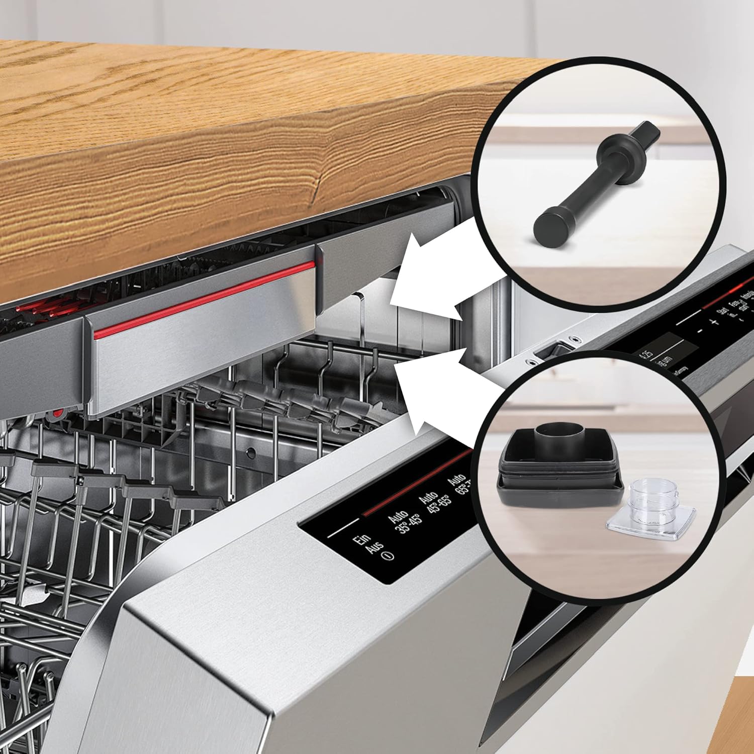 Bosch Standmixer VitaBoost MMBH6P6BDE, 6-Klingen-Edelstahlmesser, 2,5l Tritan-Mixbehälter, Stopfer, 6 Automatikprogramme, Rezeptbuch, BPA-frei, einfache Reinigung, 45,000 U/min, 1600 W, schwarz