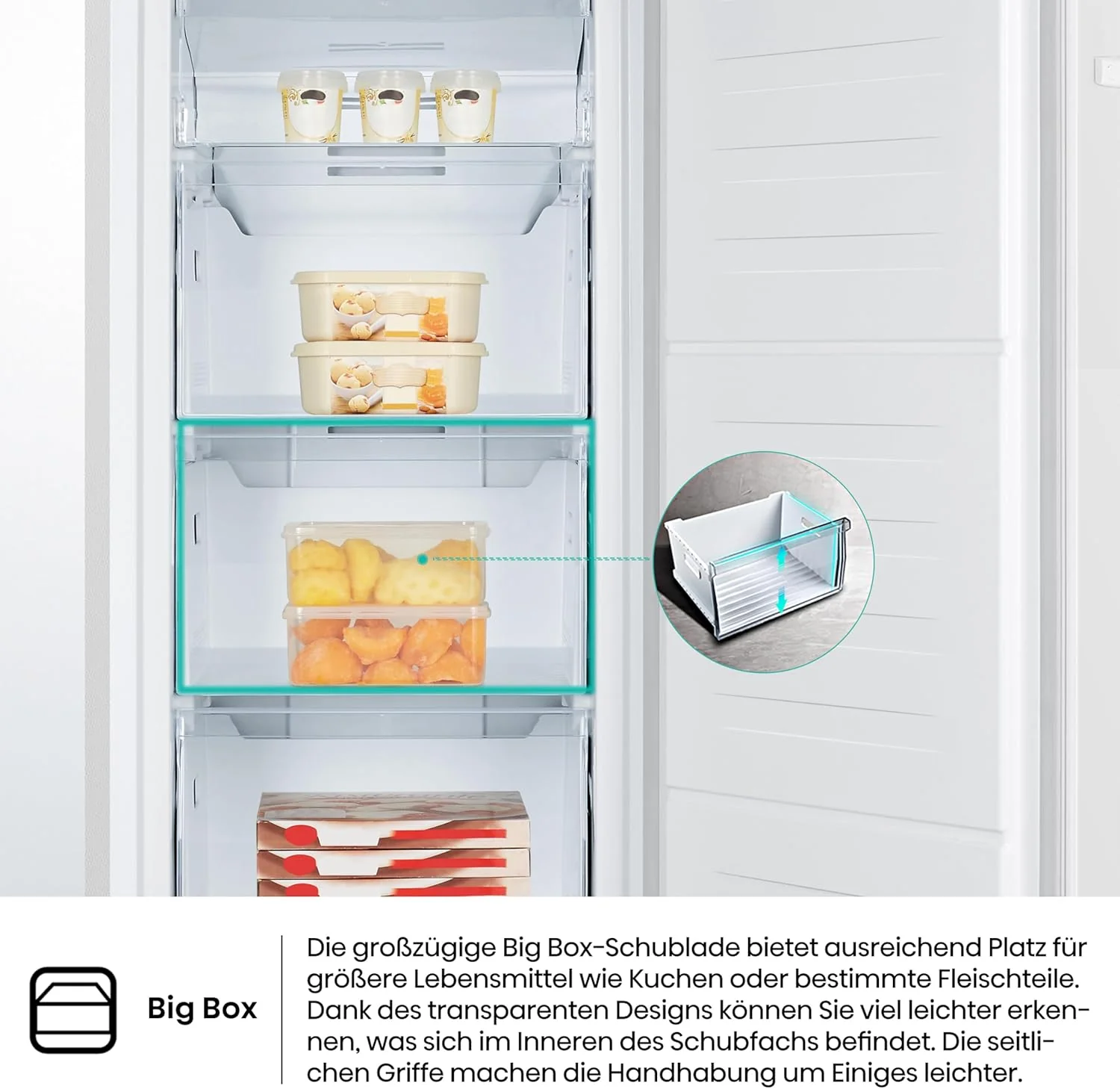 Hisense FV191N4AW2 Vriezer/ TotalNoFrost/ SuperFreeze/ Deuralarm/ Multiflow 360��/ BigBox/ 143,4 cm/ Vriesgedeelte 147 l/ 41 dB/ 205 kWh/Wit