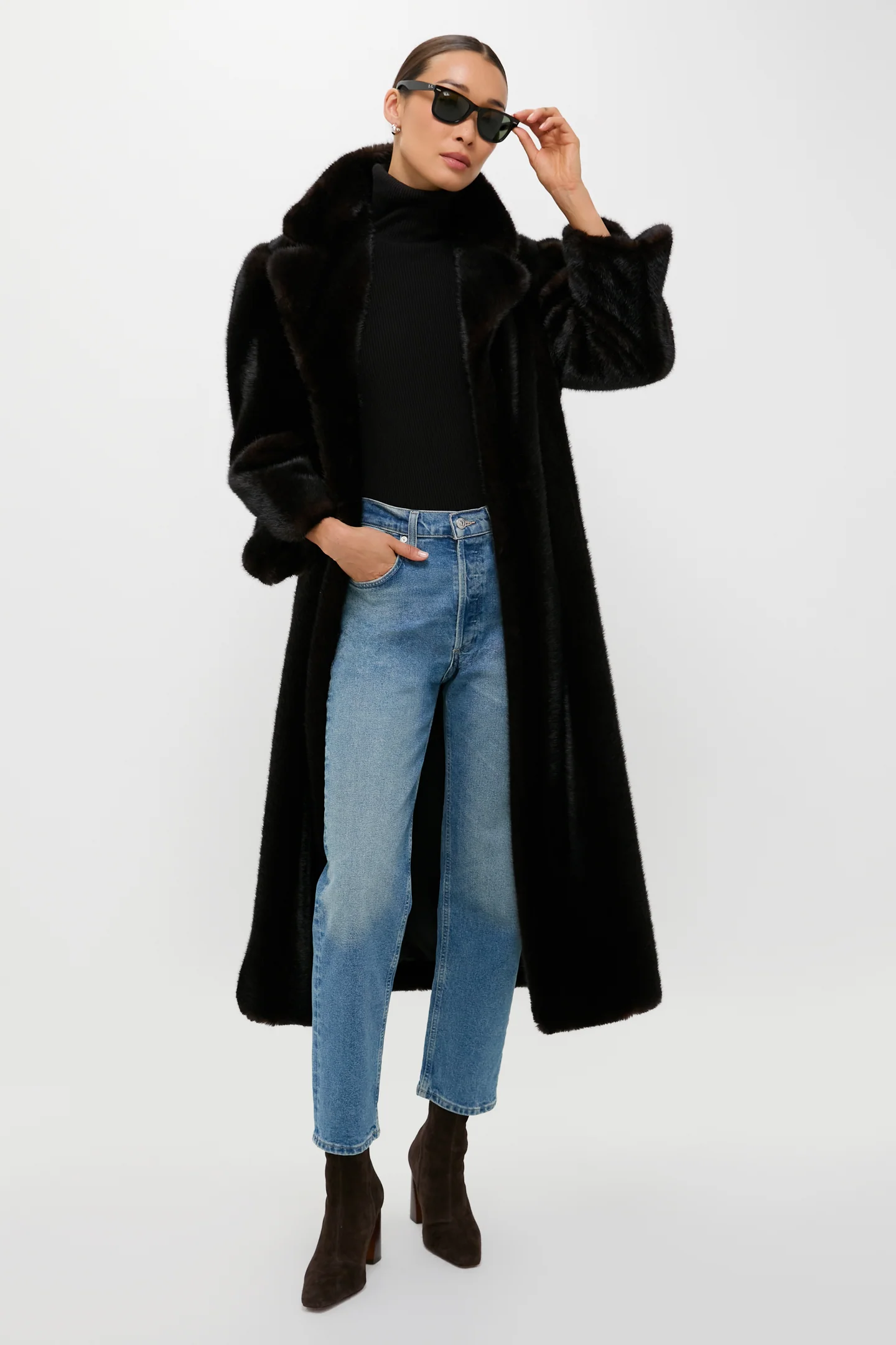 Tuckernuck Brown Fur Carmella Coat