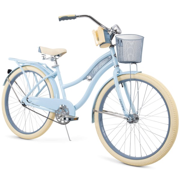Huffy 26 nel Lusso Women s Cruiser Bike with Perfect Fit Frame – Light Blue