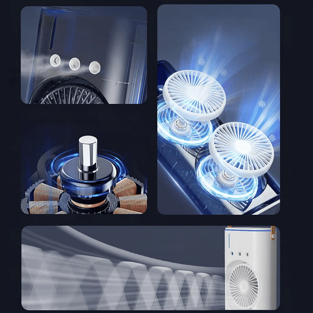 High-Wind Rechargeable Cooler | Mobile Summer Breeze Anywhere