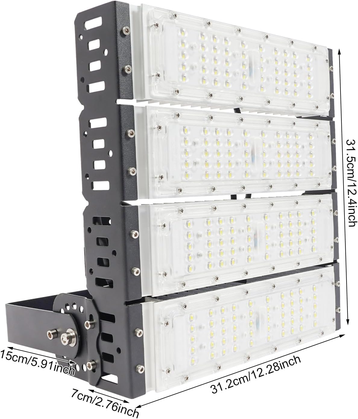 LED Strahler Außen, 200W/300W Draußen-Flutlicht, LED-Stadion-Flutlicht, Wasserdichtes Flutlicht für die Beleuchtung von Tunneln, Fabriken, Sportplätzen, Höfen (200W)
