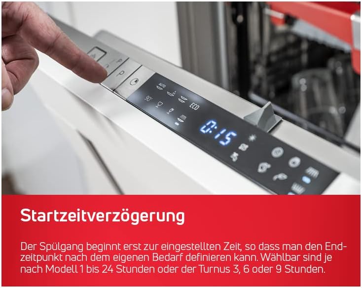 Amica Einbau-Geschirrspüler EGSPV 597 910 / vollintegriert / 60 cm breit / 5 Programme, 12 Maßgedecke/Startzeitvorwahl
