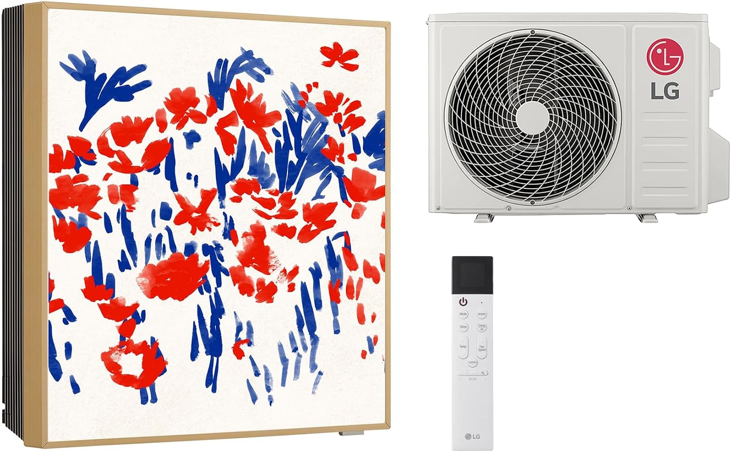 LG Mono Split Klimaanlage ArtCool Gallery Photo A12GA1, Wandklimagerät 12000 Btu mit Wärmepumpe, Personalisierbares Frontpanel, WiFi, A++/A+