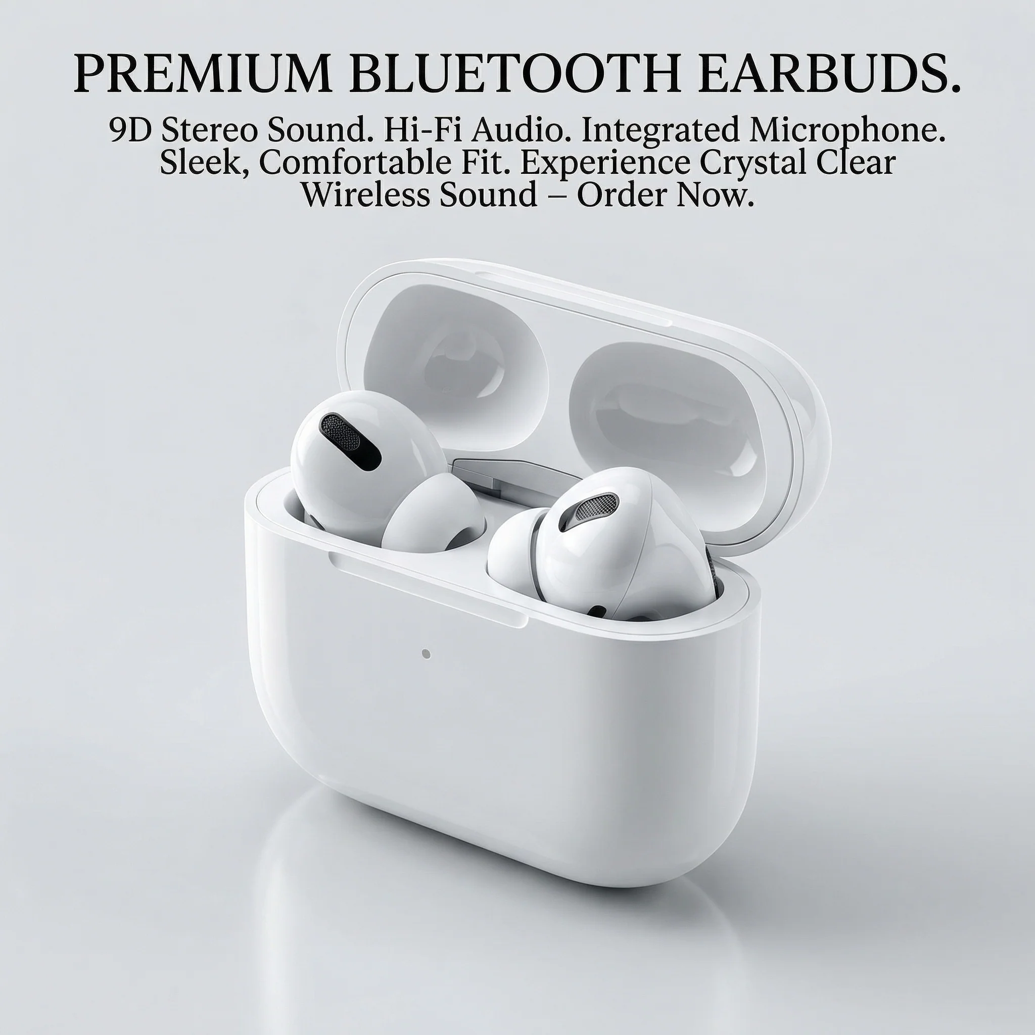 Bluetooth Earbuds 9D Stereo Wireless In Ear HiFi Headphones with Microphone