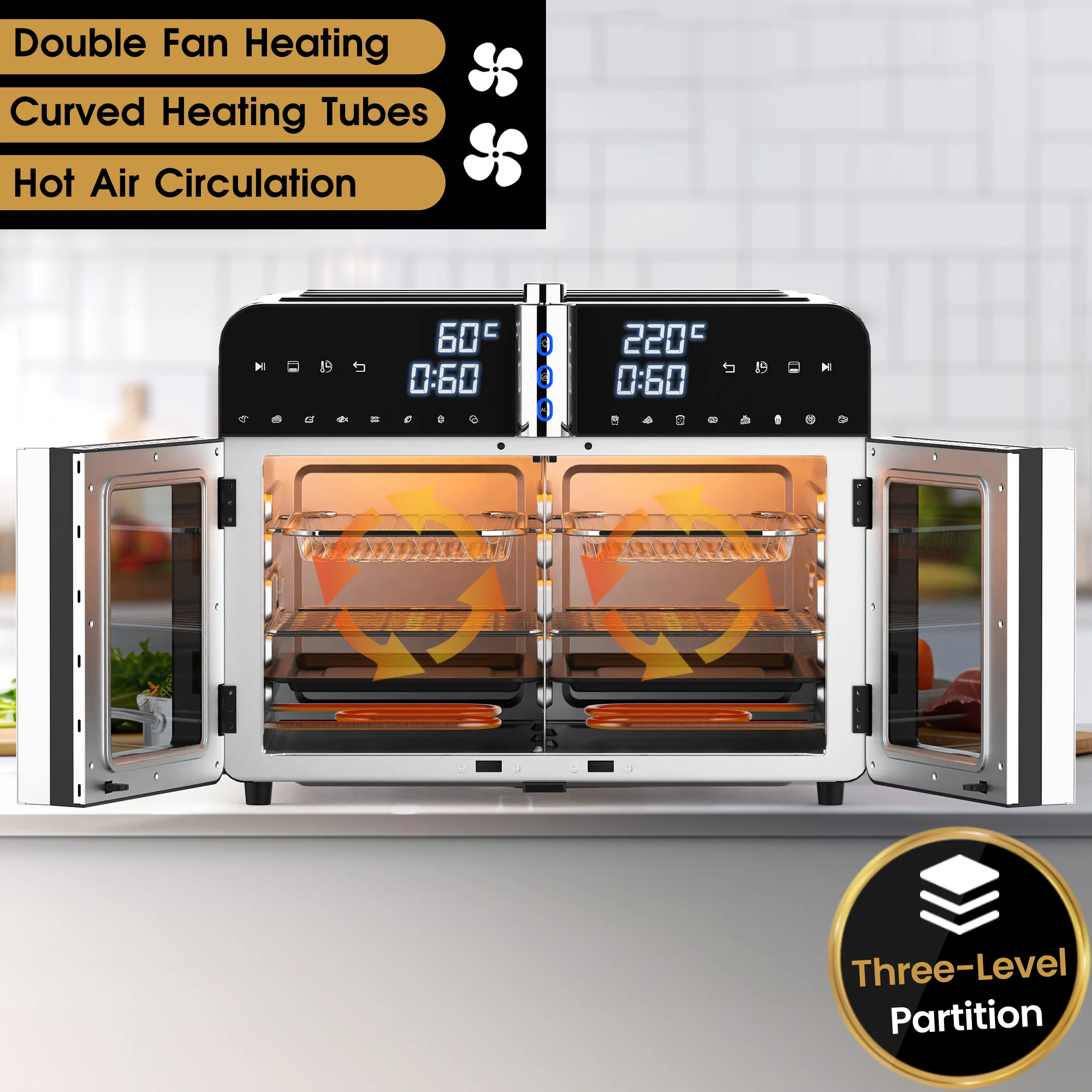 40L Air Fryer Oven 360 Toaster