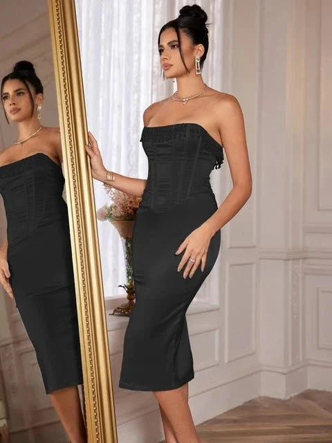 Elegantes tr?gerloses Kleid