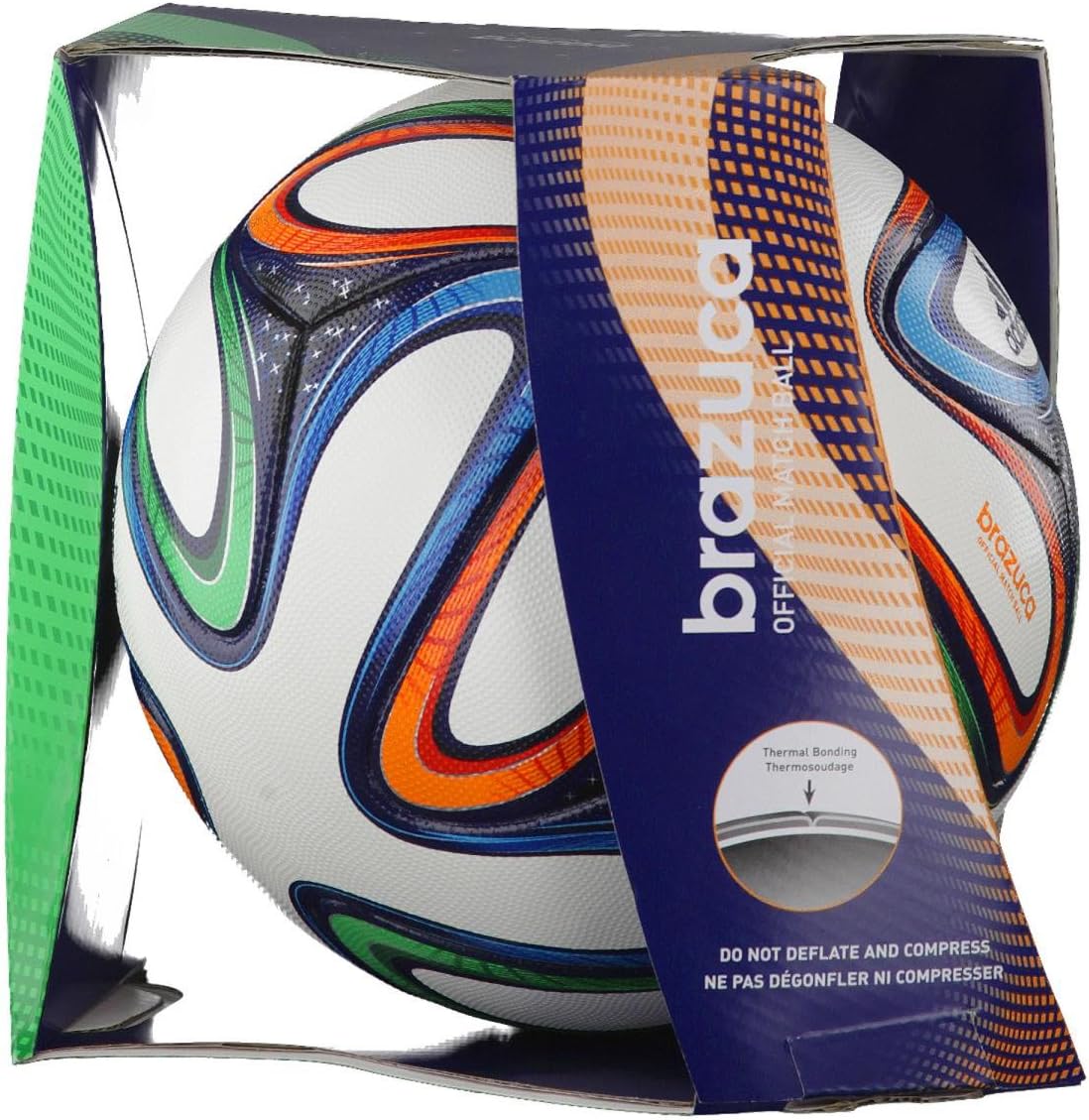 adidas Spielball Brazuca Offical Match Ball, Vicred/Lgfogo/Crared, 5, G73617