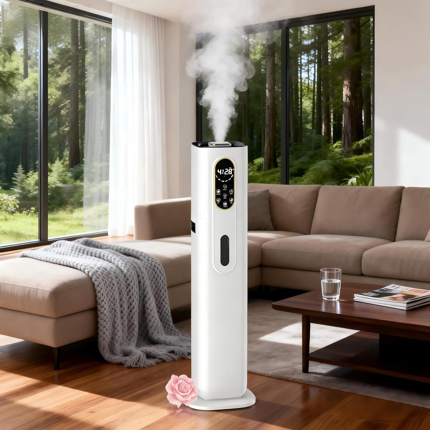 Advwin 10L Ultrasonic Humidifier with Smart Control for Large Rooms