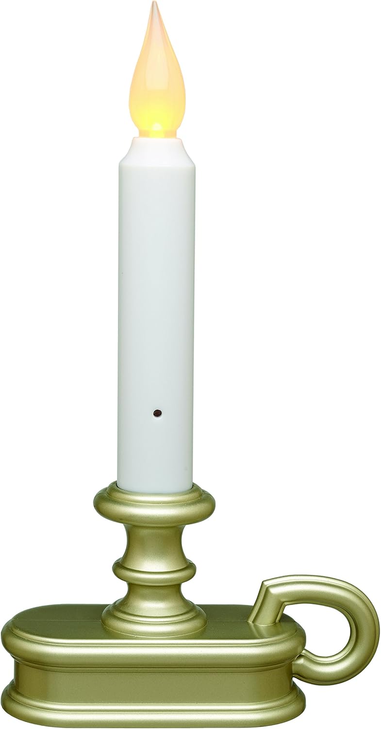 Xodus Innovations FPC1215P-6 Batteriebetriebene Dämmerung bis Morgengrauen Lichtsensor Fensterkerze mit flackernder oder konstanter Flammeneinstellung, 6 Stück