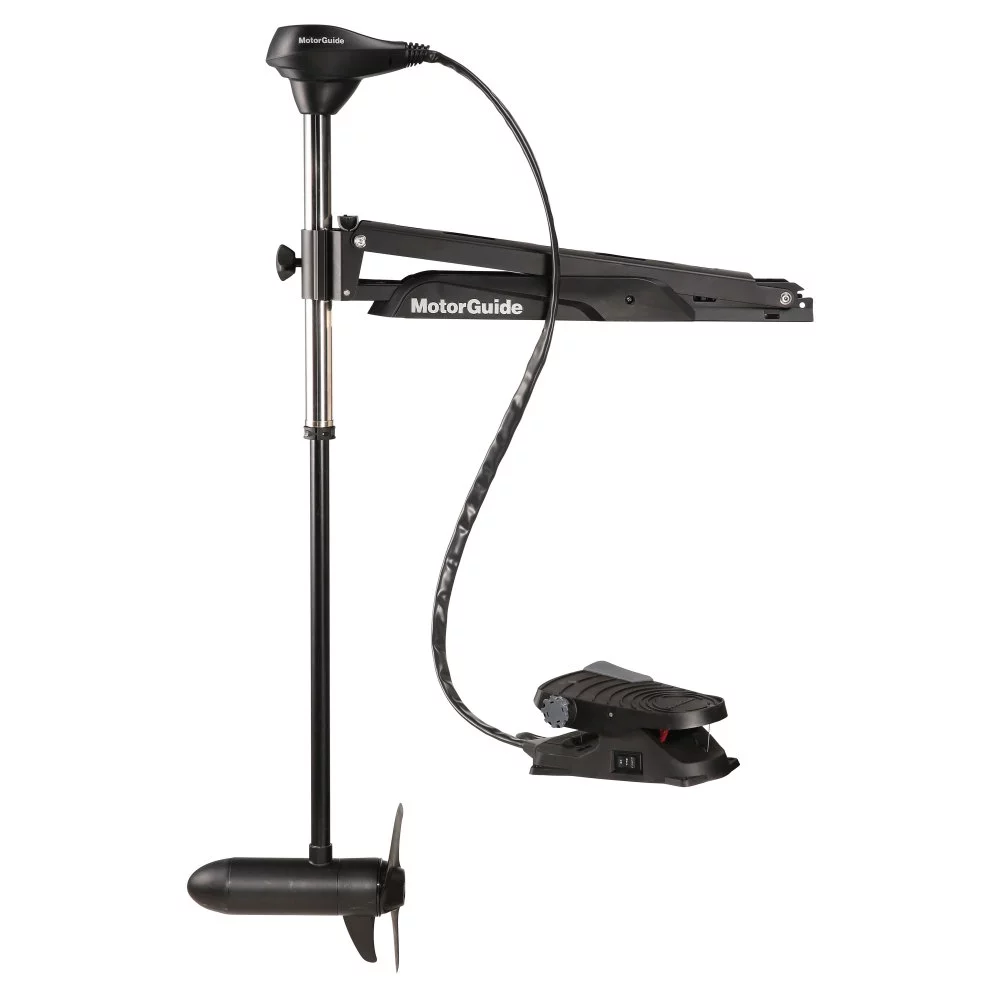 2025 MotorGuide 940200100 Elektrische Boegmotor voor Zoetwater X3 �� Kabelbesturing, Pedalenbesturing �� 50 Inch As, Maximaal Duwkracht van 55 Lbs
