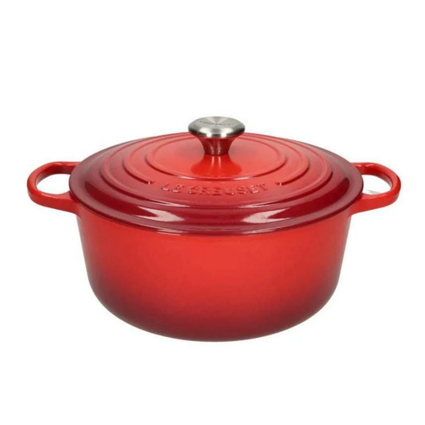 2025 Le Creuset - Sartén para asar / guisar Signature redonda cereza roja 20 cm 2,4 l
