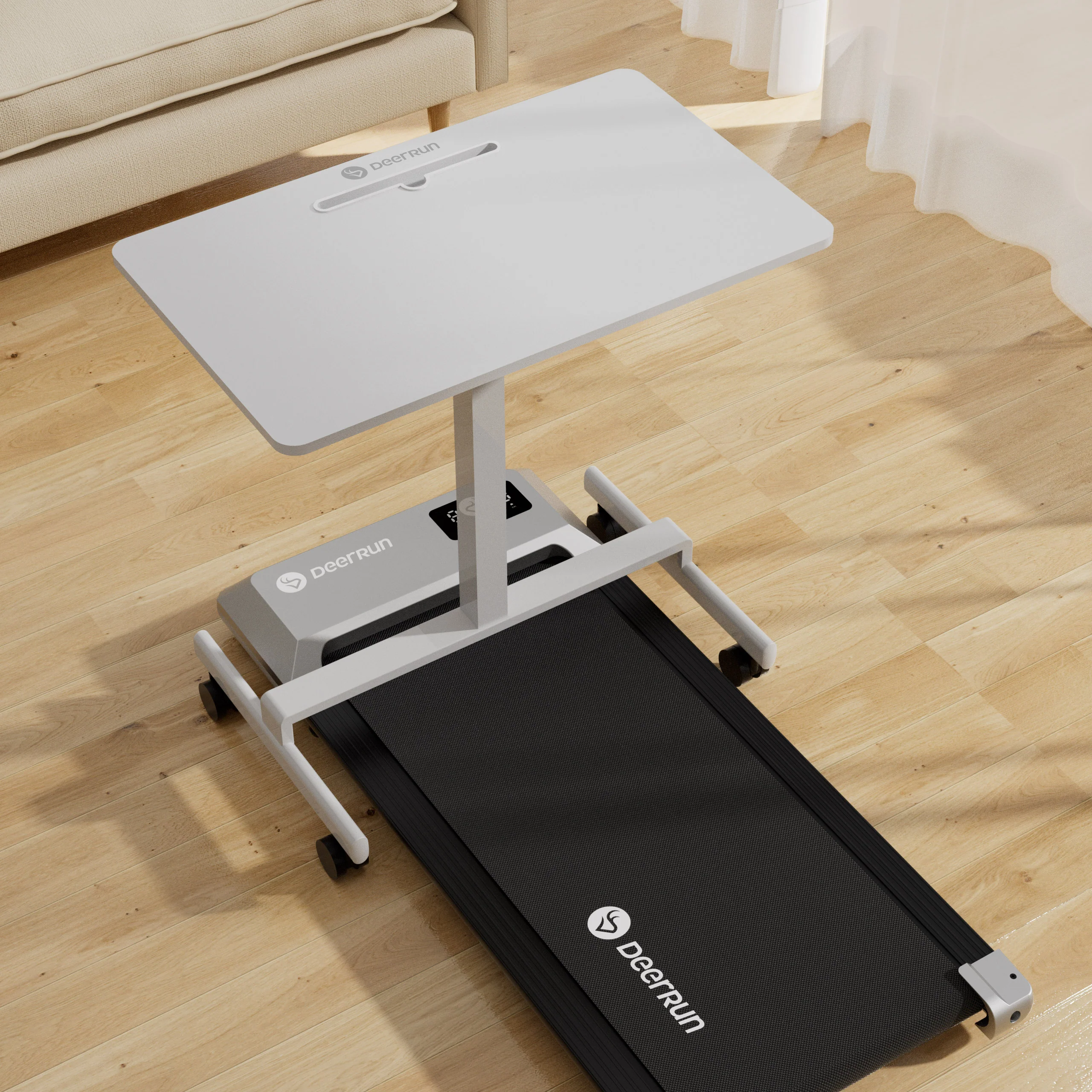 DeerRun Q1 Urban Mini loopband voor onder het bureau met afstandsbediening