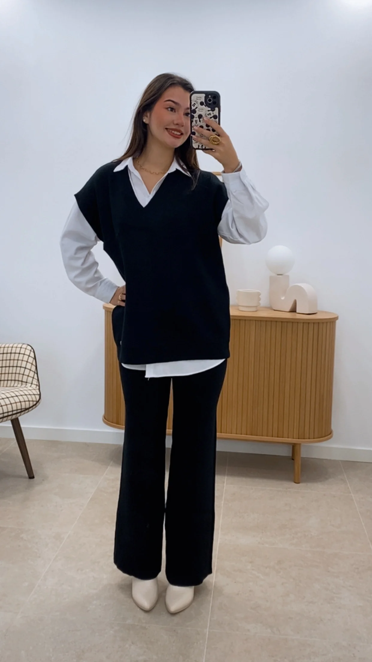 CONJUNTO CHALECO + PANTALÓN PUNTO