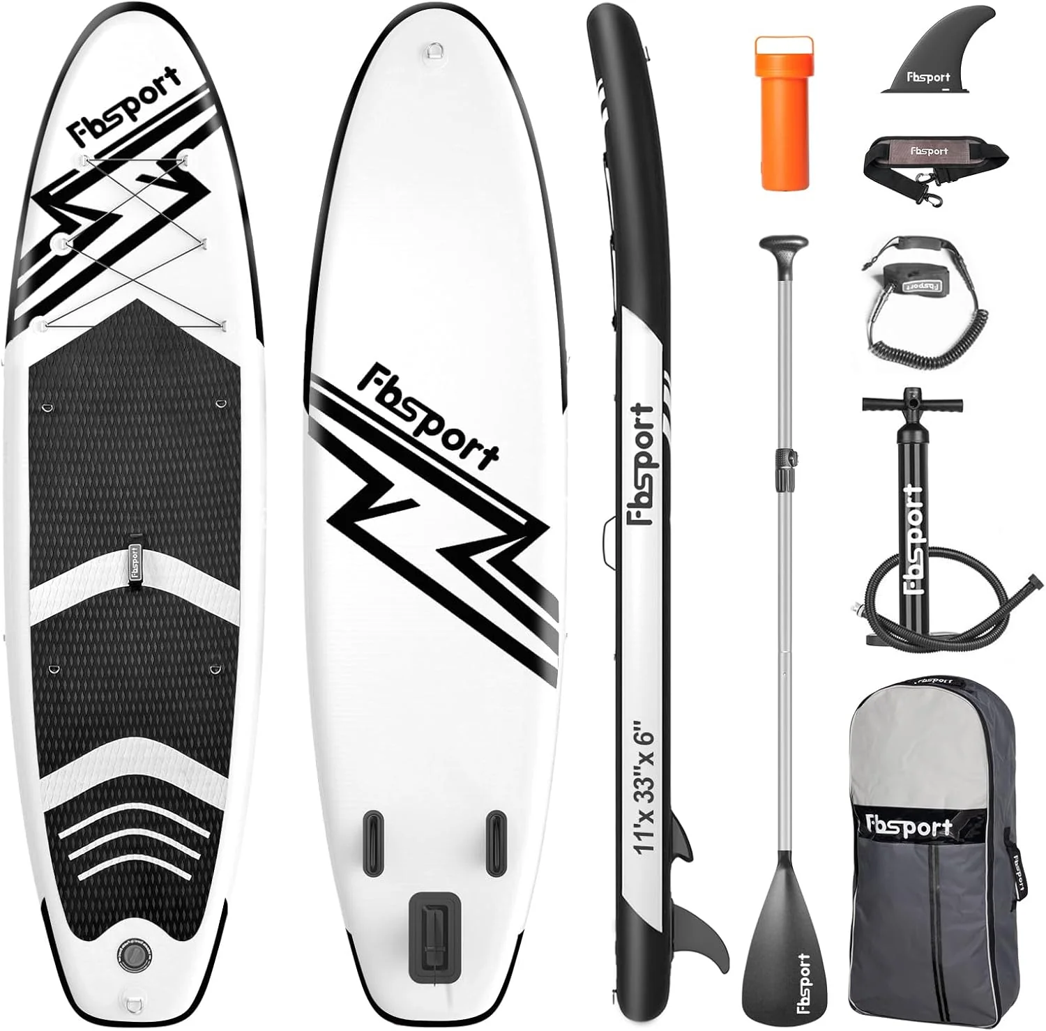 Premium-Stand-Up-Paddle-Board, Yoga-Board mit strapazierf?higem SUP-Zubeh?r und Tragetasche | Breiter Stand, Surf-Kontrolle, rutschfestes Deck, Leine, Paddel und Pumpe f��r Jugendliche und Erwachsene