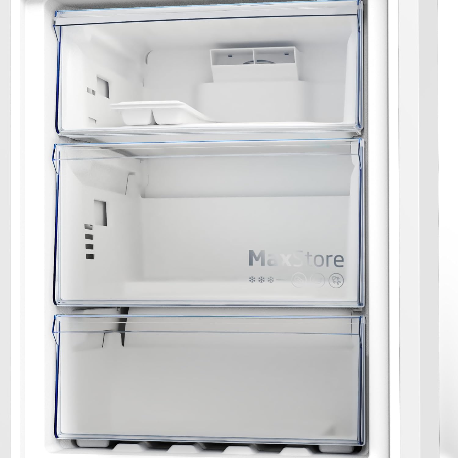 Beko B7RCNE408HG freistehende Kühl/-Gefrierkombination, 355 l Nettovolumen, 249 l Kühlen, 106 l Gefrieren, NoFrost, AeroFlow, HarvestFresh, Multizone, 3 Gefrierschubladen, Manhattan Gray